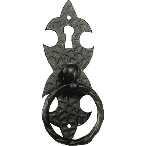 12PZ MANIGLIA AD ANELLO CON PIASTRA mm 45 codice 304838