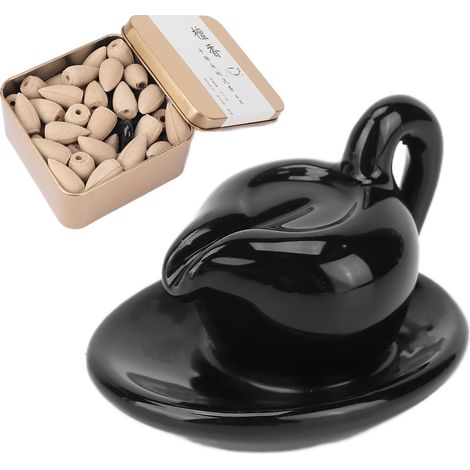 Encens cônes à flux inversé, parfum durable avec porte-encens pour aromathérapie (1/5)