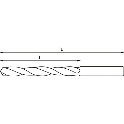 Foret helicoidal cylindrique extra long 450x185mm