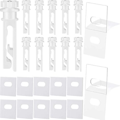 12 roller blinds with 12 long strips, retail set of vertical Venetian blind roller accessories. (1/5)