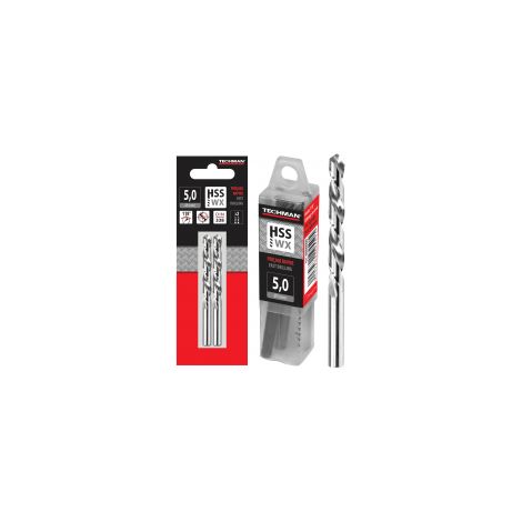 HSS-Bohrer – WX118° 5 Stück 12,5 mm 151 / 101 mm TECHMAN