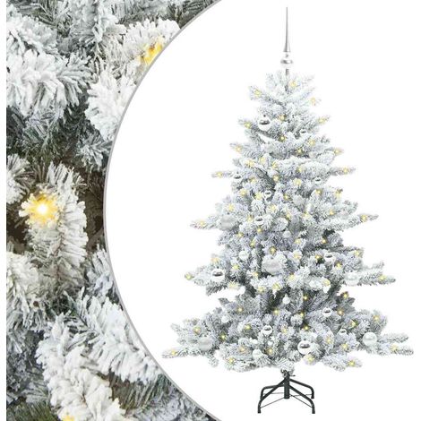 Artificial Hinged Christmas Tree with 150 LEDs 150 cm PVC vidaXL