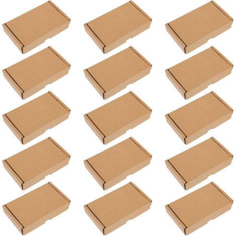 Boîtes d'emballage en carton ondulé pour l'expédition (lot de 15) (1/5)
