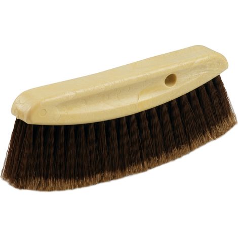 Mondelin – Brosse à épousseter manche bois 21 cm – 4 rangs – Poignée bois naturel Vinyle fleuré – Sortie 47 mm – 190 g