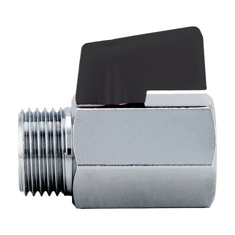 VALVOLA MINI A SFERA X SCALDACQUA 126 ITAP - OTTONE CROMATO 3/8MF- 5 pezzi