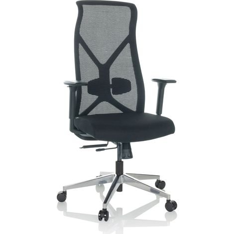 Drehstuhl / Bürostuhl AZURRO B Netzstoff / Stoff schwarz hjh OFFICE (1/5)