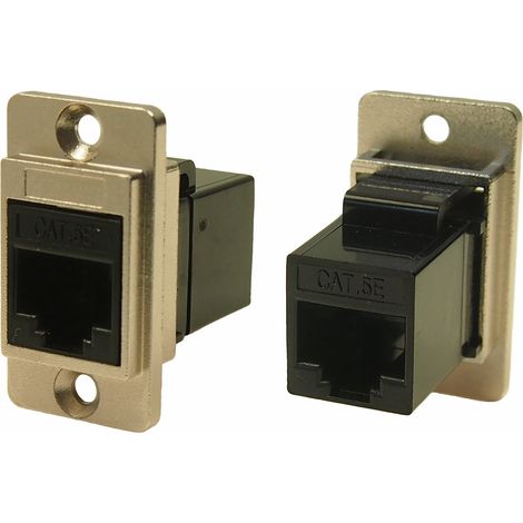 Connecteur RJ45 cat 5e RS PRO Prise femelle Montage panneau, ports ( Prix pour 1 )