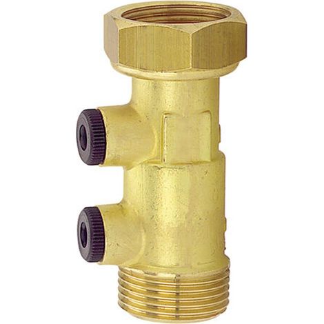 Clapet antipollution contrôlable W.F - Mâle/Femelle écrou libre 3/4'' (20/27) Calibre 15 avec purges imperdables - Watts