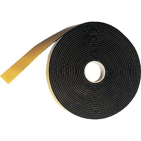 Caoutchouc cellulaire strie l: 40mm epaisseur : 4mm 10 m autocollant