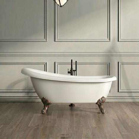 Bañera con patas RICHMOND 171 cm patas ÁGUILA COBRE ENVEJECIDO