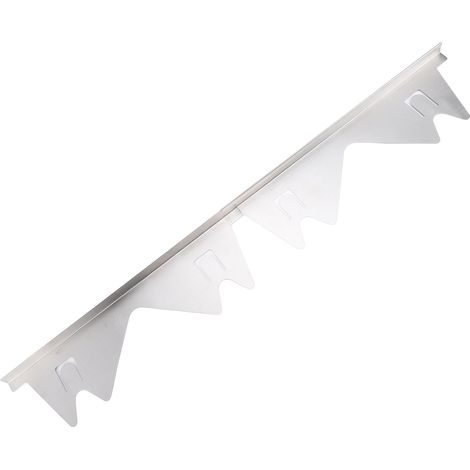 2 paires de joints anti-fuite inox réglables 35-70 cm pour plaque cuisson et plan de travail cuisine argenté facile à nettoyer (1/5)