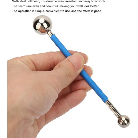 4 outils de construction à double bille en acier pressé pour le raclage de la colle à joint de sol en céramique (1/5)