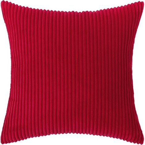 Fodere per cuscini，Fodere decorative in velluto a coste，Cuscini per divano，Fodere per cuscini in velluto a coste，45 x 45 cm，Stile 22 (1/5)