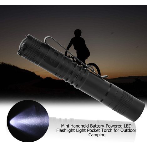 Lampe torche haute intensité 317-XPE, mini lampe torche LED, lampe stylo à piles AAA, extracteur de piles inclus (1/5)