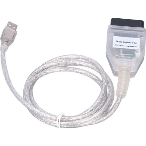Câble de diagnostic OBD2 avec puce FT232RL, 8 broches, KD CAN, ABS résistant à la chaleur, remplacement pour BMW Série 1, 3, 5, X1 et X5 (1/5)