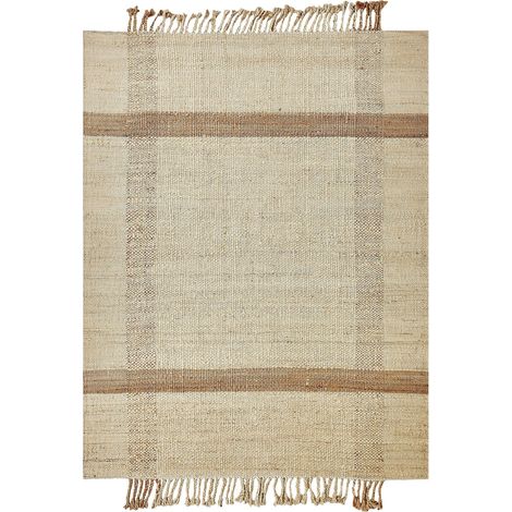 Teppich YELMEZ Beige 140 x 200 cm Jute