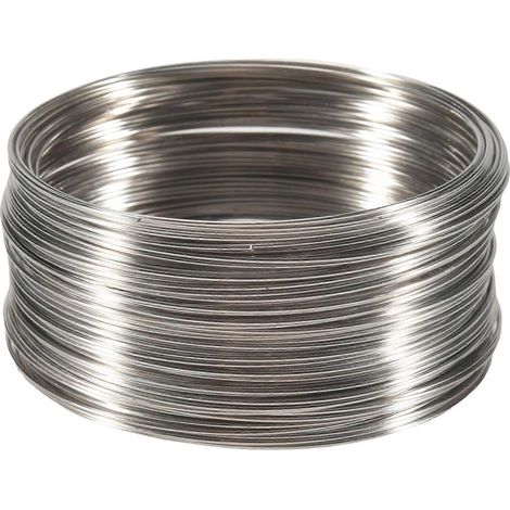 Fil à mémoire de forme 100 boucles pour bracelets, diamètre 50-55 mm (2-2 1/8 pouces) (1/5)