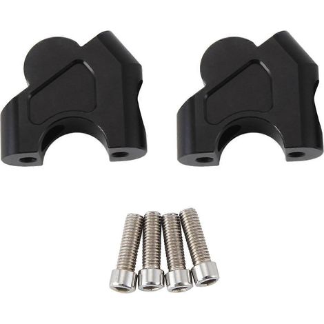 Rehausseur de guidon pour moto NX400 NX 400 NX500 NX 500 - Accessoires - Support de rehausse de guidon noir (1/5)
