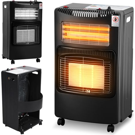 Wolketon Estufa híbrida de gas y eléctrica 4200/1200 W, sistema infrarrojo, potencia regulable en 3 posiciones (1/5)