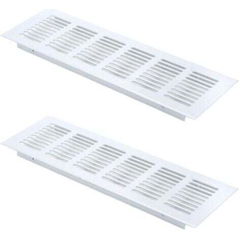 griglie di ventilazione rettangolari, griglia di ventilazione in alluminio, griglia di ventilazione esterna 80x250mm