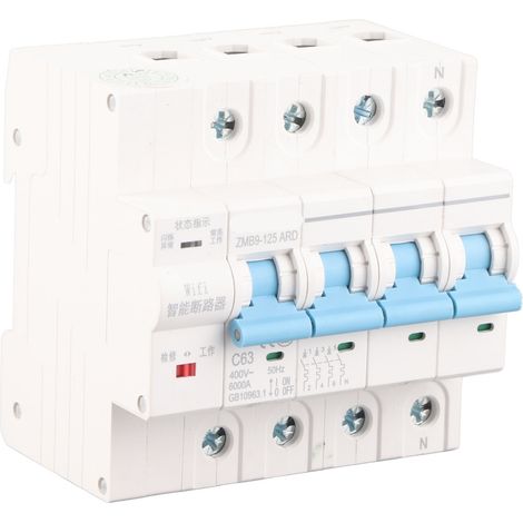 Disjoncteur intelligent WiFi 4P avec télécommande sans fil 400V 63A (1/5)