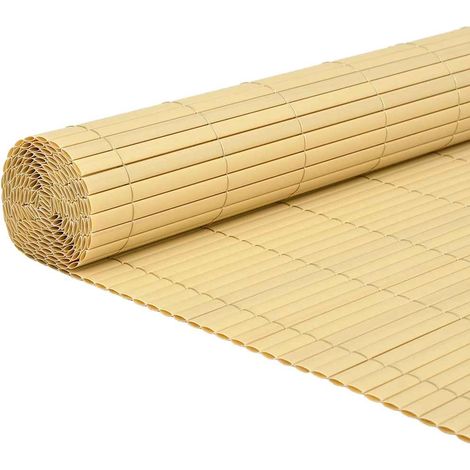 Maison Exclusive - Gartenzaun Doppelseitig Gelb 1,8x3 m PVC