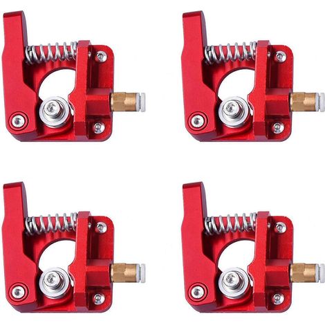 Kit de extrusor 4X, alimentador de extrusor de aluminio de repuesto para Creality Ender 3/3 Pro CR-10, 1,75 mm, rosca derecha.