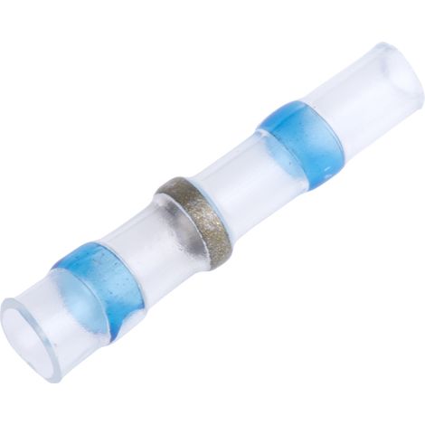 Manchon de soudage RS PRO, longueur: 24.5mm Polyéthylène basse densité Bleu,diamètre de câble: 1.4 2.7mm ( Prix pour Sachet de 100 )