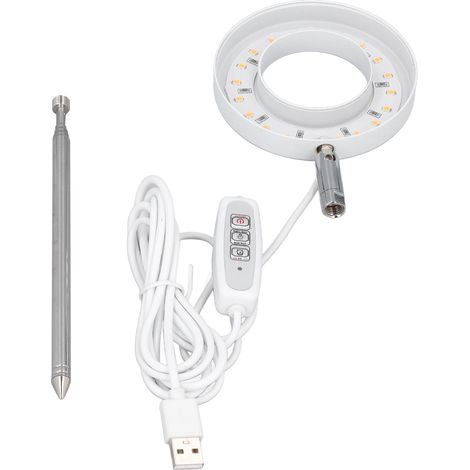 Lampe de croissance LED pour plantes d'intérieur, spectre complet, rétractable, luminosité réglable (1/5)