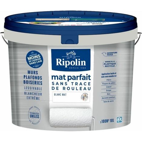 Ripolin Pintura Paredes y Techos Perfecto Blanco Mate 10L