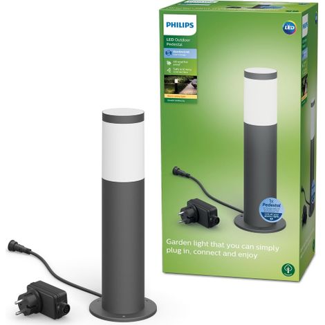 Philips LED GardenLink, Utrecht, Kit Base Paletto LED da Esterni, Luce Bianca Calda, IP44, Basso Voltaggio, 6W, Alimentatore Incluso (1/5)