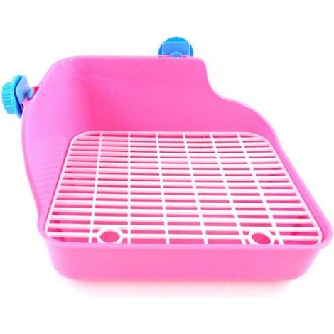 Bac à litière et maisonnette pour petits animaux (lapins, hamsters, gerbilles et cochons d'Inde). (1/5)