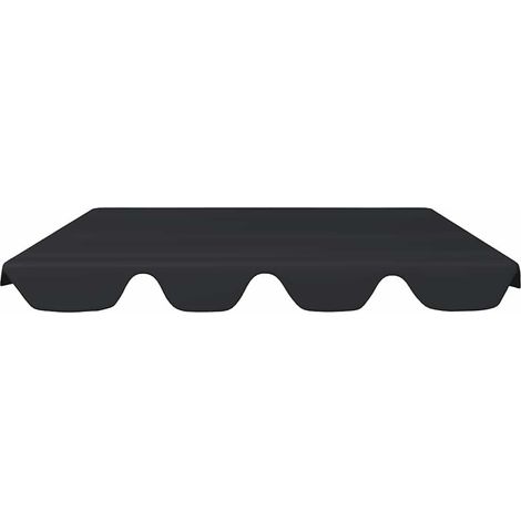 Toit de rechange de balançoire, Haute qualité, Noir 188/168x110/145 cm OIB9853E (1/5)