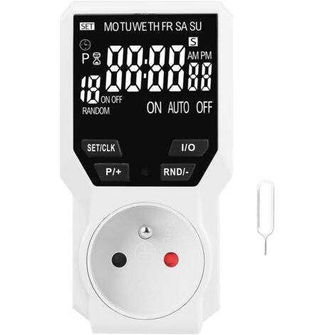 Prise Programmable numérique et programmateur Prise Electrique à Cycle Alternatif et répétitif Prise Minuteur Compte à rebours (1/5)