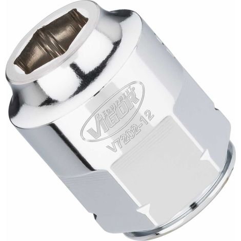 VIGOR Steckschlüssel-Einsatz superflach V7202-12 Vierkant hohl 12,5 mm (1/2 Zoll) Außen-Sechskant Profil 12 (1/5)