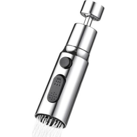 Prolunga universale per rubinetto da cucina – 38 cm – Tre tipi di getto – Materiale ABS resistente