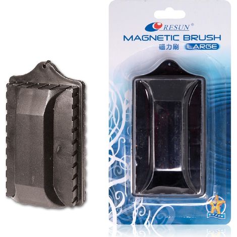 PULITORE MAGNETICO L PER VETRO D'ACQUARIO, DEPOSITI DI ALGHE E CALCARE DA 15 MM (1/4)