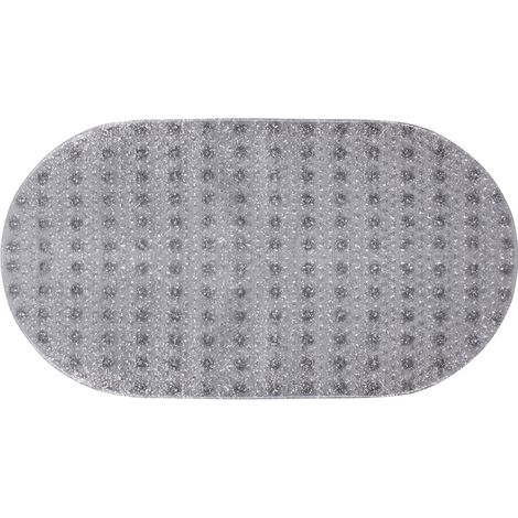 Rutschfeste Badewannenmatte AWD INTERIOR 1601 transparent mit Glitzer 69 x 38,5 cm PVC (1/3)