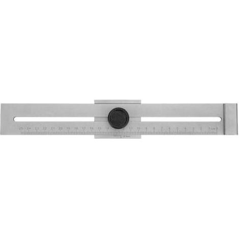 Trusquin de traçage de précision, Traceur parallèle en acier carbone, Échelle gravée au laser, plage de mesure 250 mm (1/4)