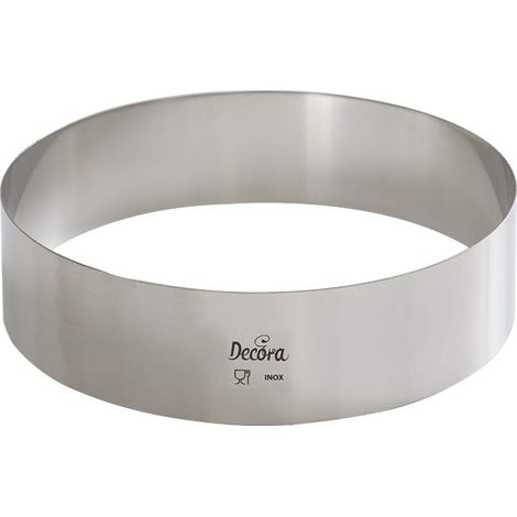 Decora 0063722 Cerchio Inox 22 x 4 cm in Acciaio Inossidabile, Argento (1/3)