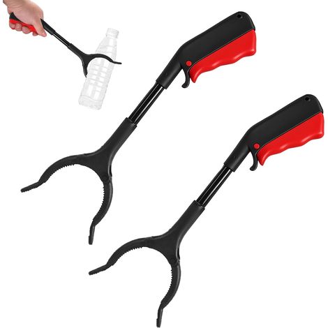 Lot de 2 Pinces de préhension, 29 cm, Poignée ergonomique, Plastique ABS, Jardin et intérieur (1/5)