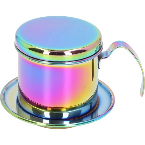 Handgefertigter vietnamesischer Kaffeefilter, farbenfrohe Kaffeekanne für Filterkaffee, Kaffeezubehör für Zuhause. (1/5)