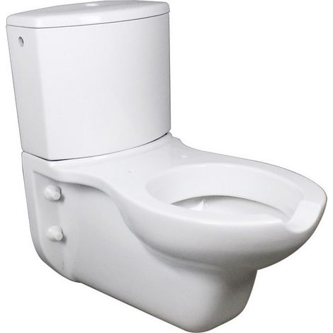 Vaso monoblocco sospeso da 77 cm serie open con cassetta in ceramica e apertura (1/3)