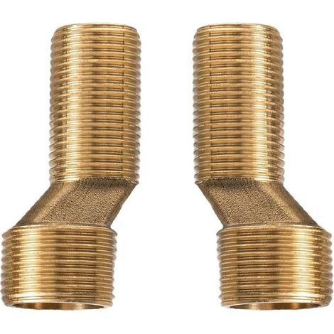 Adaptateur de robinet de douche avec bras pivotant, connecteur en laiton 3/4" à 1/2" pour robinets de salle de bain (1/5)