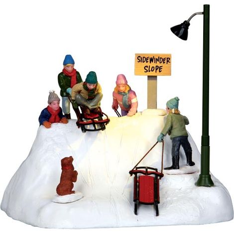 Lemax – Article animé Noël 17.4 cm – Résine – Fonctionne sur 3 piles 1.5V ou adaptateur – Ambiance festive