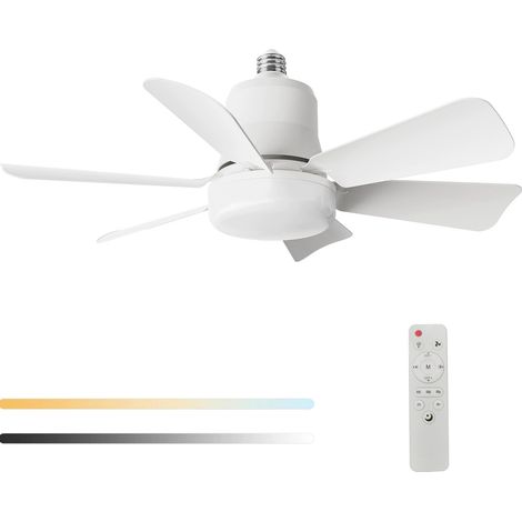 Lampe ventilateur plafond – luminaire ventilateur plafonnier – silencieux avec télécommande – lustre ventilateur (1/5)
