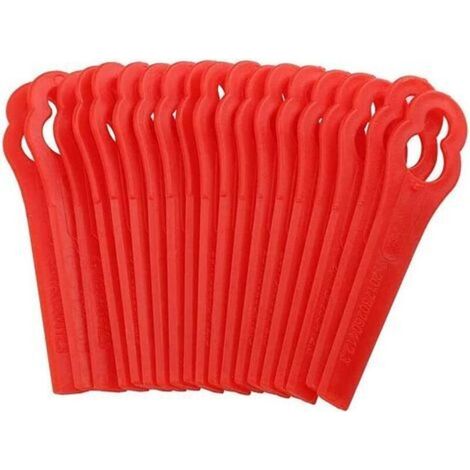 100Pcs Lames de Rechange Coupe Bordure LIDL,Gros Trou 10mm,Petit Trou 5mm (1/4)
