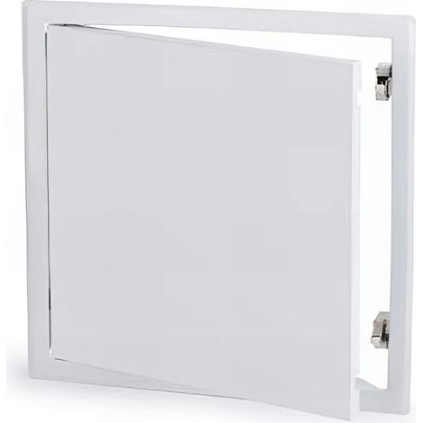 Index – Trappe de visite métallique laquée blanche 200x200 mm – Résistante pour intérieur et extérieur – RAL 9016 – Fixation par vis