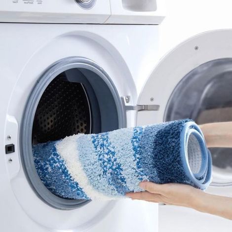 Tapis Bain - Microfibre - Antidérapant - 50x80 cm - Pour Salle De Bain Et Douche - 1 Pièce (1/5)