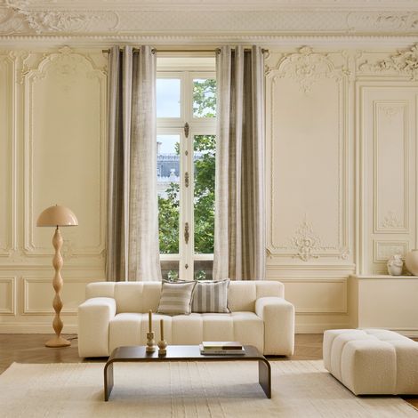 Rideau en Jacquard de rayures  FABBIO (1/4)